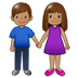 👫🏽 woman and man holding hands: medium skin tone display on Samsung